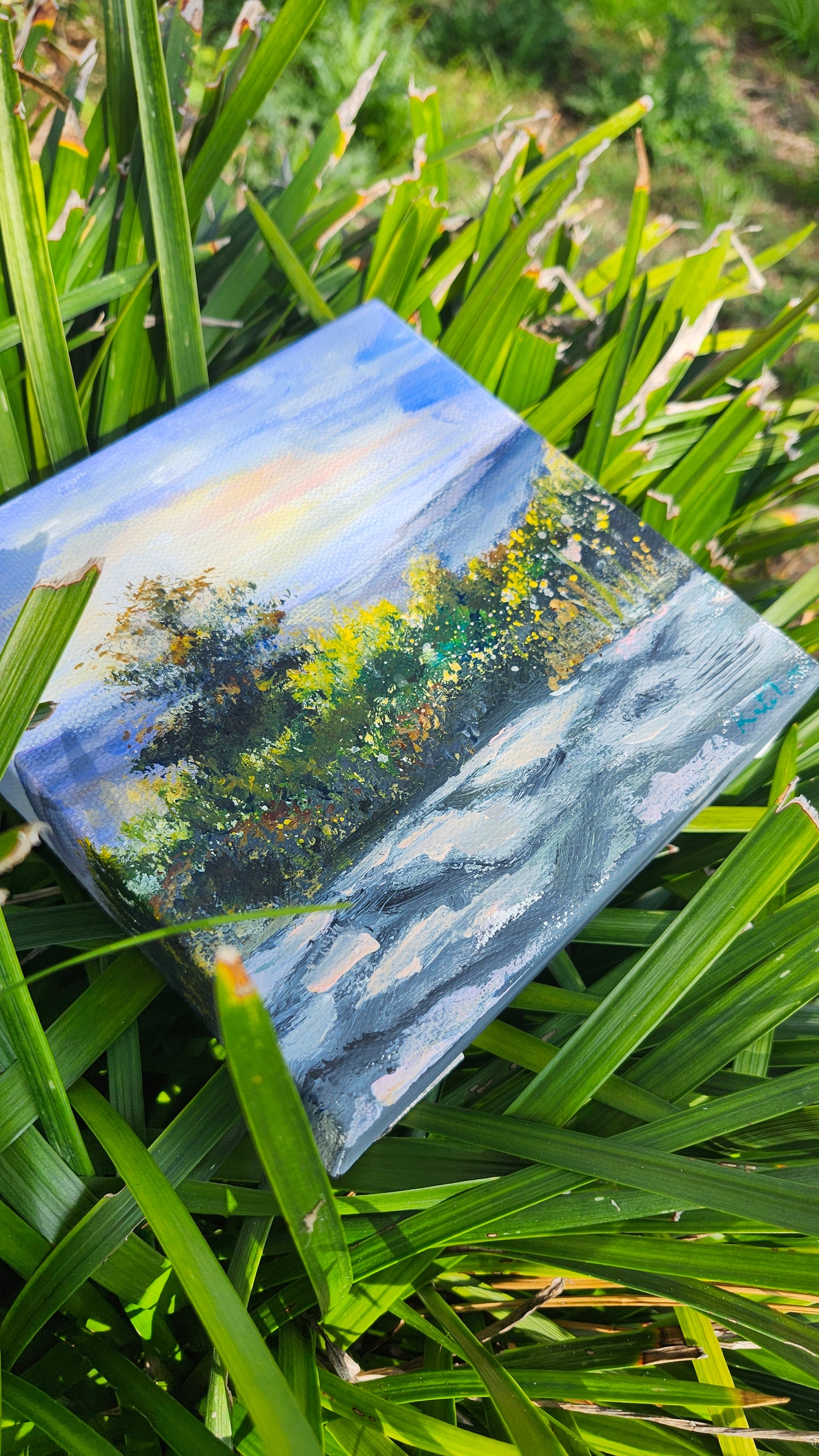 Sunset Begins (Sunset, Shenandoah Valley) 6x6 inch Original