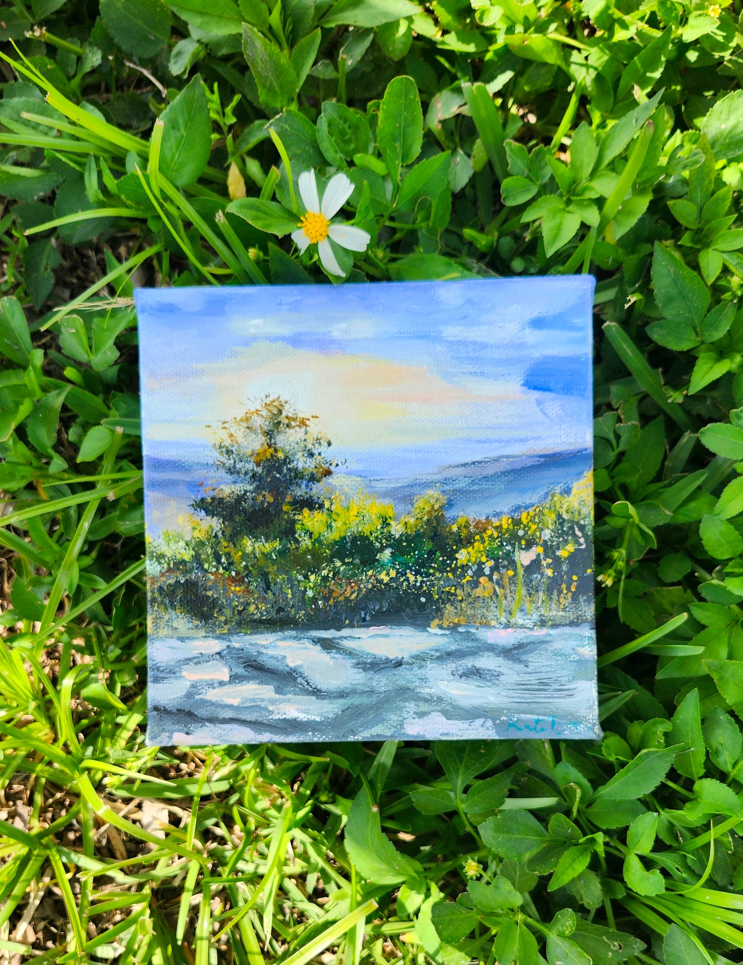 Sunset Begins (Sunset, Shenandoah Valley) 6x6 inch Original