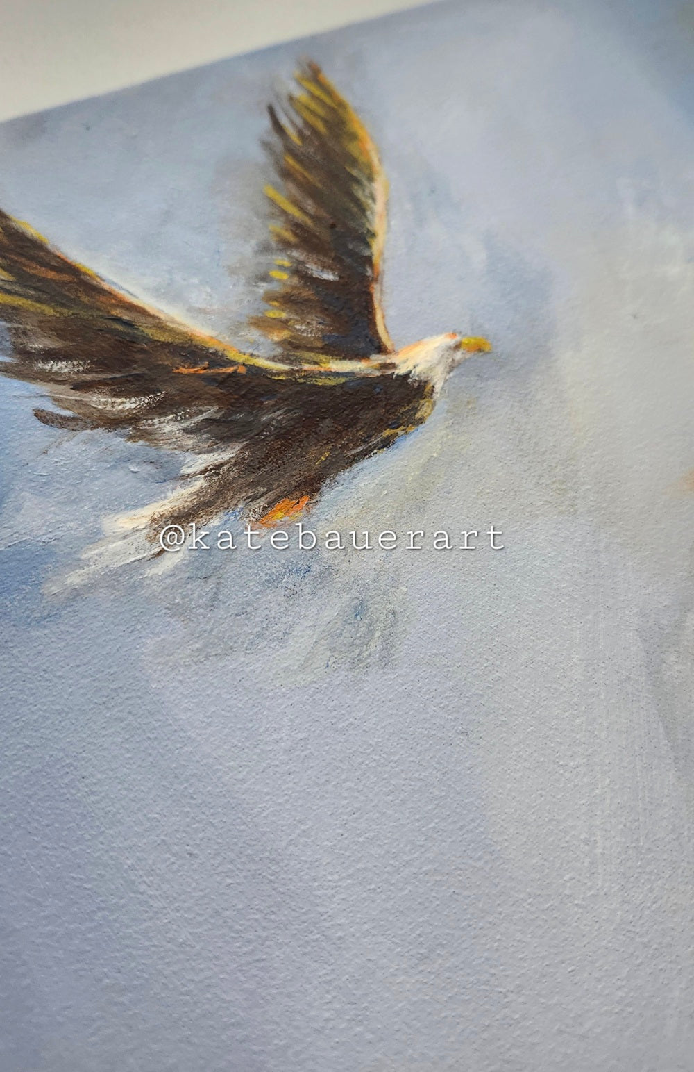 Original Woman With Sword- Ethereal -11x14" Acrylic Painting-Kate Bauer Art
