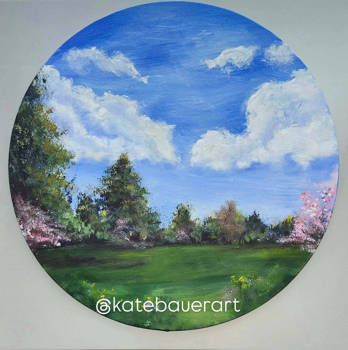 Painting Solace (Landscape, Blue Skies) 16 Inch Original