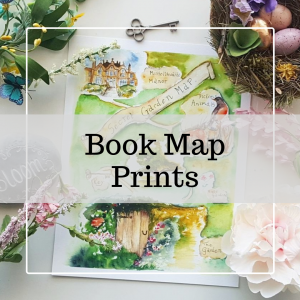 Book Map Prints